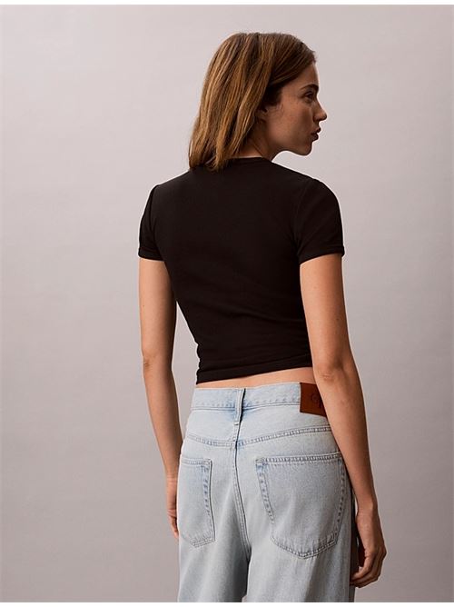 ss contur rib logo ringer tee CALVIN KLEIN JEANS | LV047G816GUB1